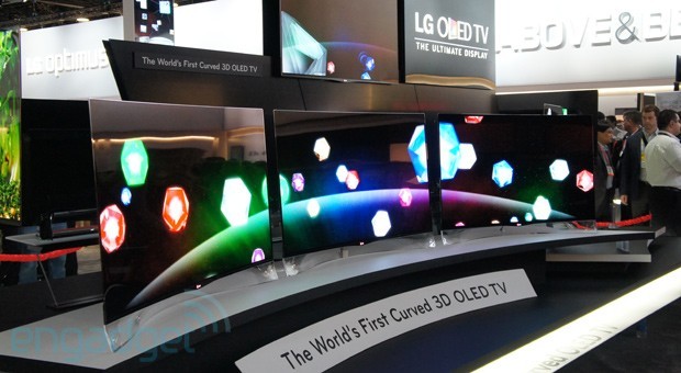 Samsung и LG представили первые OLED-телевизоры с искривленным экраном